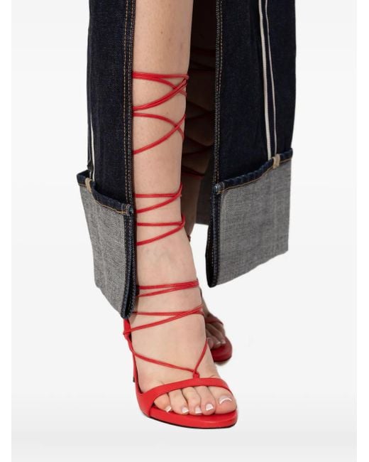 DSquared² Red X Vaquera Sandalen Mit Schnürung 120Mm