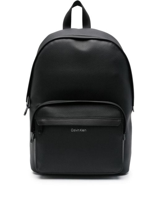 Calvin Klein Black Logo-print Backpack for men