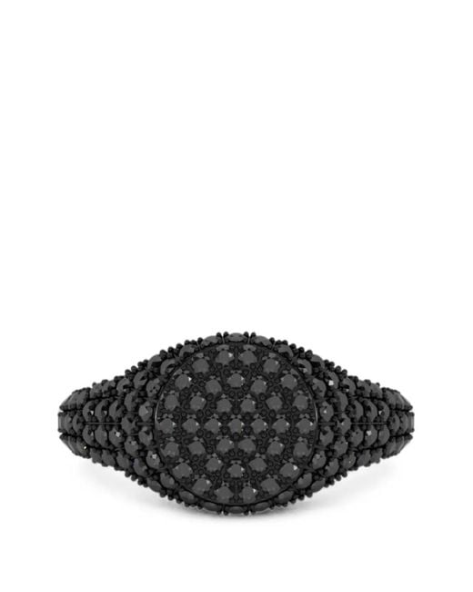 SOLO for Diamonds Black Diamond Signet Ring
