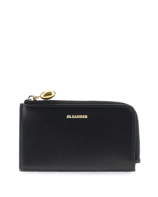 Jil Sander Black Goji Coin Purse Small