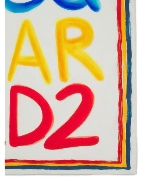DSquared² Pink Cotton Scarf for men