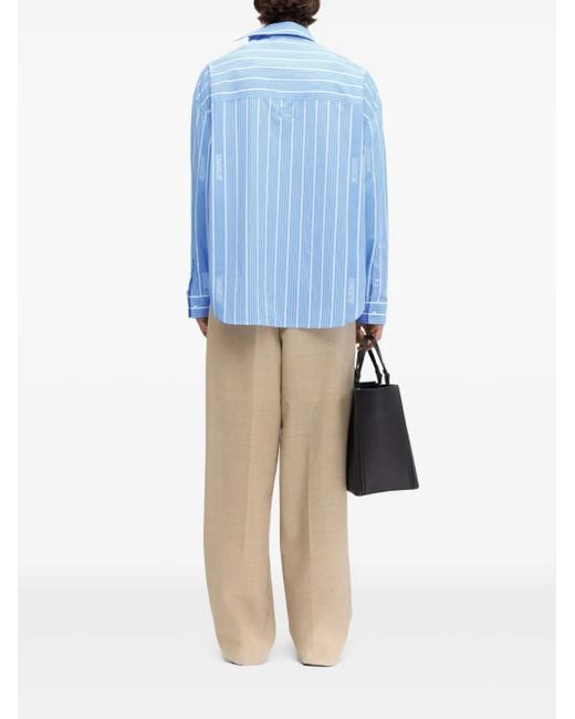 Jacquemus Blue Cotton Shirt for men