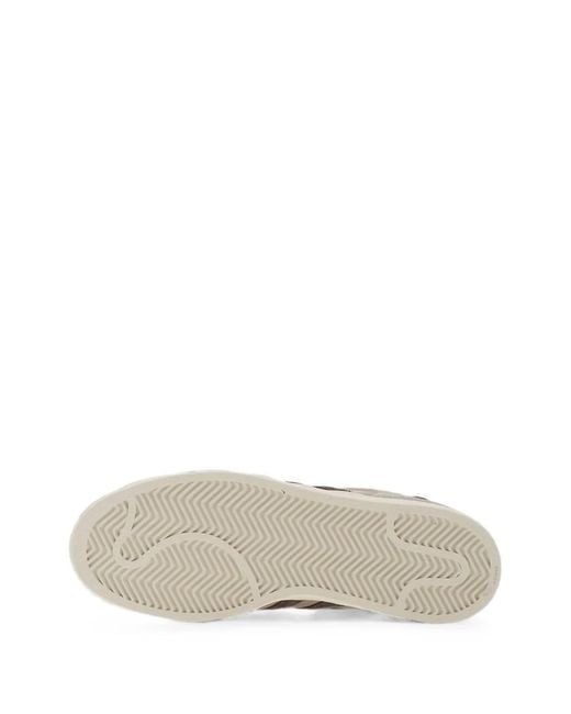 Adidas Brown Superstar Logo-Detail Sneakers