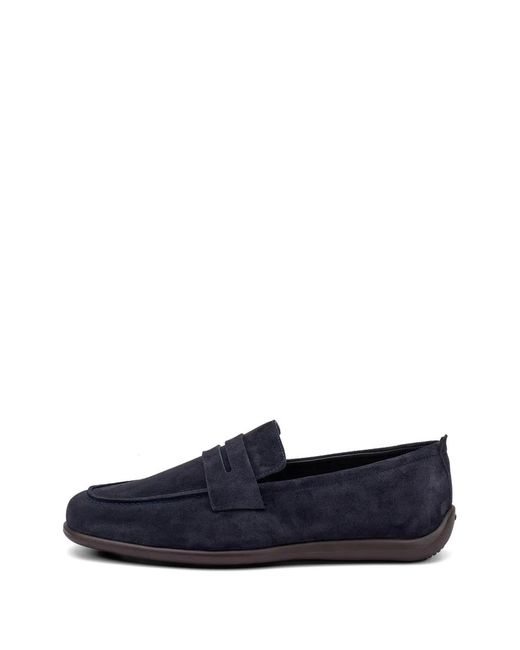 Frau Blue Mocassins À Bout Carré for men