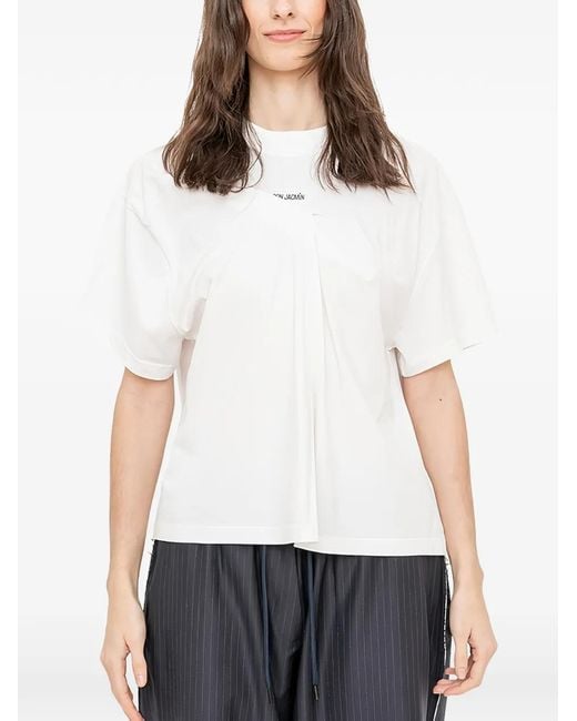 Facon Jacmin White T-Shirt Temax À Logo