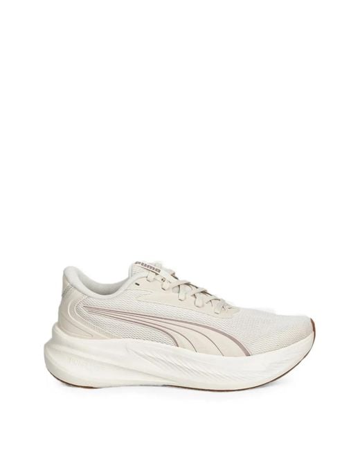 PUMA White Maxstride Lite Panelled Sneakers