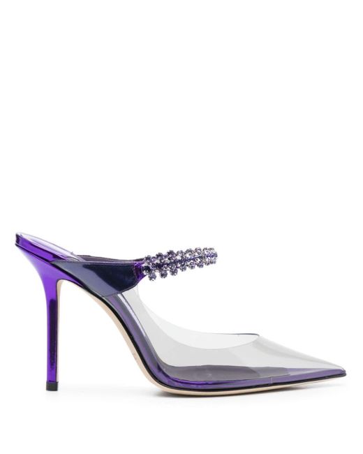 Jimmy Choo Bing Crystal 110mm Clear Pumps in White Lyst