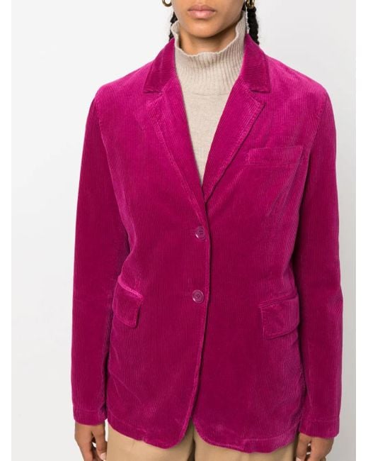 Aspesi Pink Three-Pocket Corduroy Blazer