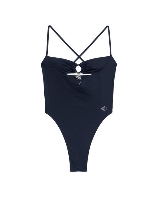 Blumarine Blue Dolphin Swimsuit