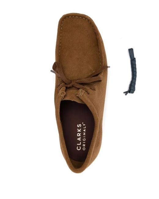 Clarks Brown Wallabee Derby Shoes for men
