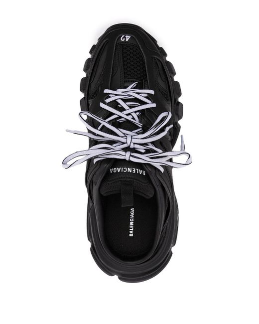 Balenciaga Track Muiltjes Met Veters in het Zwart voor heren - Lyst