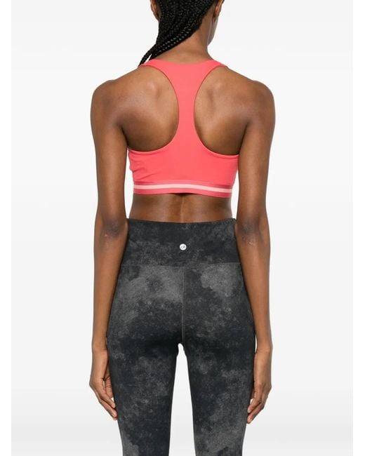 Calvin Klein Pink Racerback Striped Performance Top