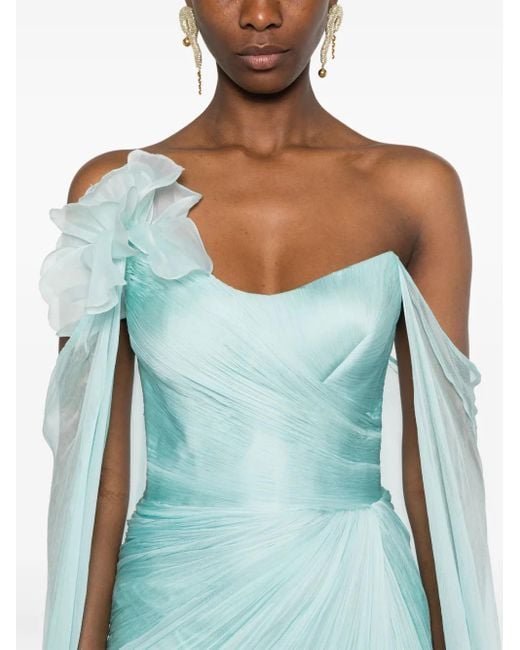 IRIS SERBAN Blue Ariel Maxi Dress