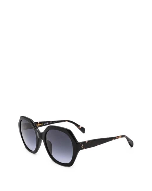 Rag & Bone White Geometric-Frame Sunglasses