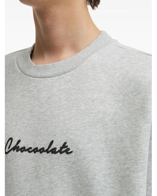 Felpa Con Stampa Logo di Chocoolate in Gray da Uomo