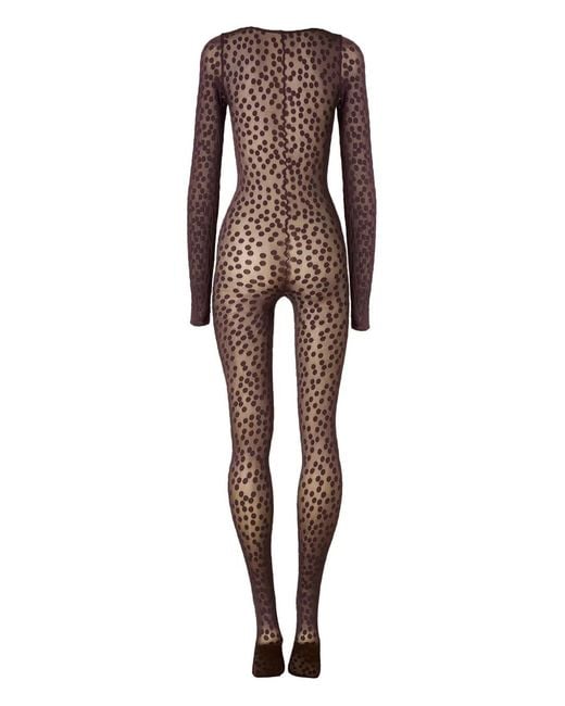 Wolford Red Dots-Pattern Catsuit