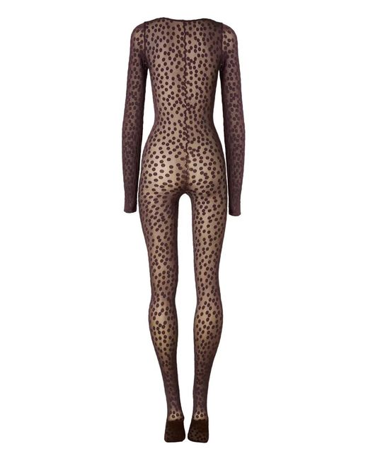 Wolford Red Dots-Pattern Catsuit