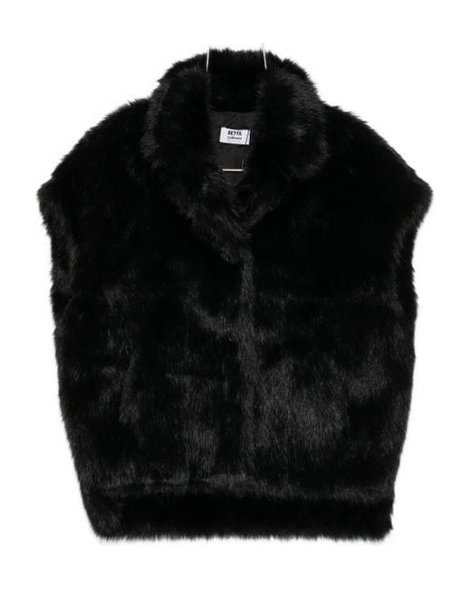 Betta Corradi Black Shawl-Collar Short-Sleeve Jacket