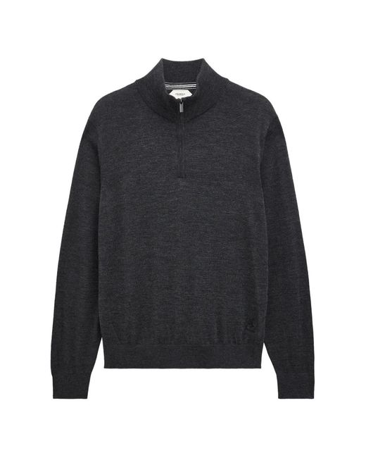 Pringle of Scotland Blue Quarter-Zip Wool Sweater for men
