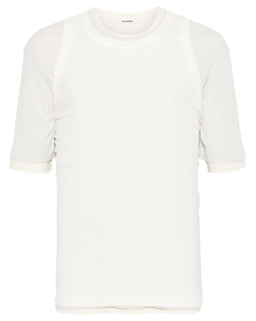メンズ Jil Sander Tシャツ 3枚組 White
