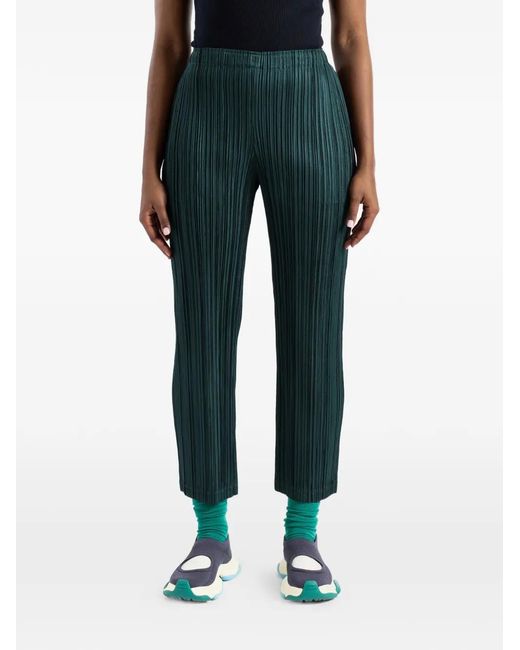 Pleats Please Issey Miyake Blue Pantalon Thicker Bottoms À Plis