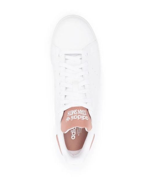 Adidas White Stan Smith Low-Top Sneakers for men
