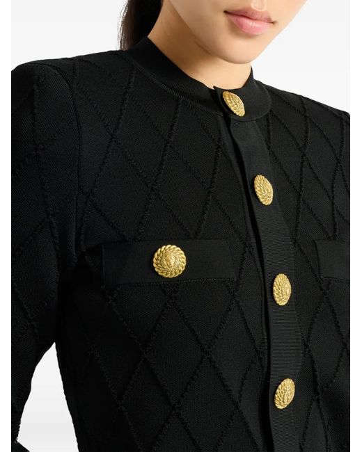 Balmain Cropped Vest in het Black