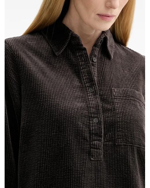 Marc O' Polo Black Corduroy Mini Dress