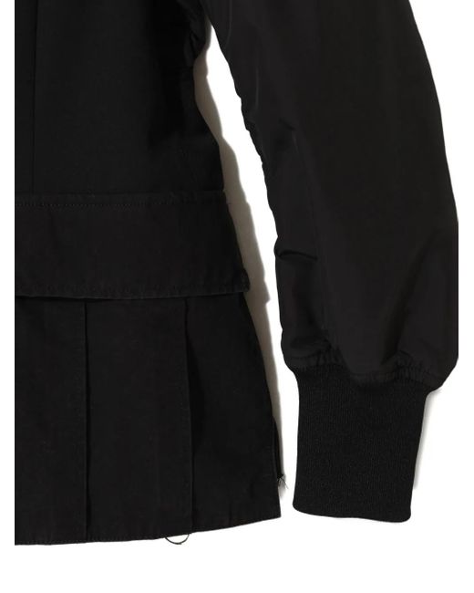 Undercover Black Shawl-Lapel Bomber Jacket