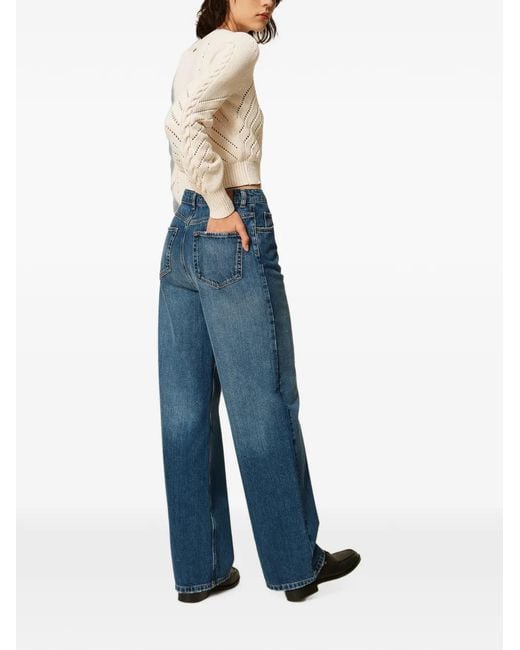 Twinset Blue Jean Ample À Cinq Poches
