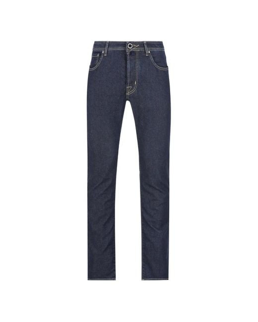 Jacob Cohen Blue Five-Pocket Jeans for men