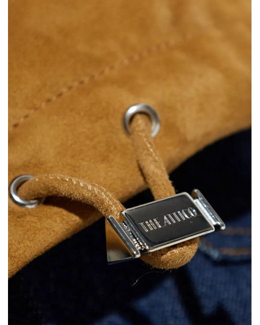 The Attico The Leather Jacket in het Brown