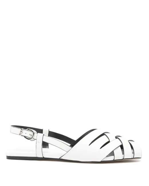 MICHAEL Michael Kors White Irene Sandalen