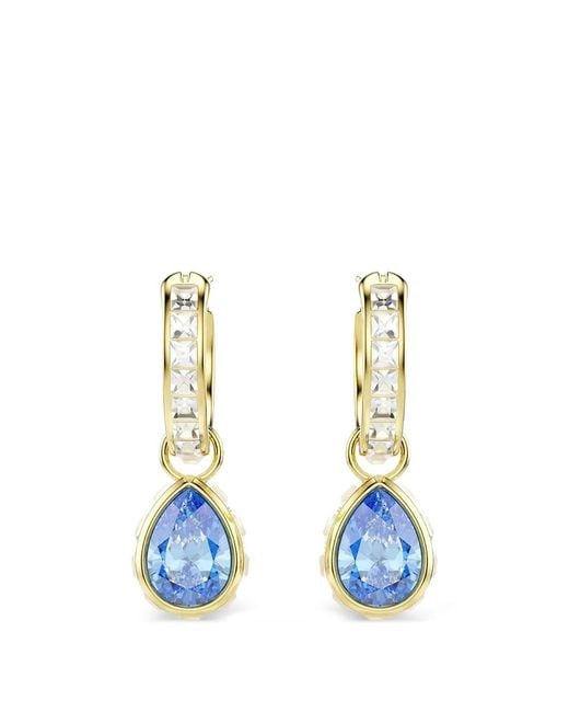 Swarovski Blue Chroma Drop Earrings