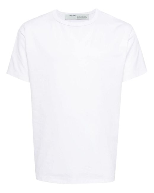 Off-White c/o Virgil Abloh White Crew-neck Cotton T-shirt for men