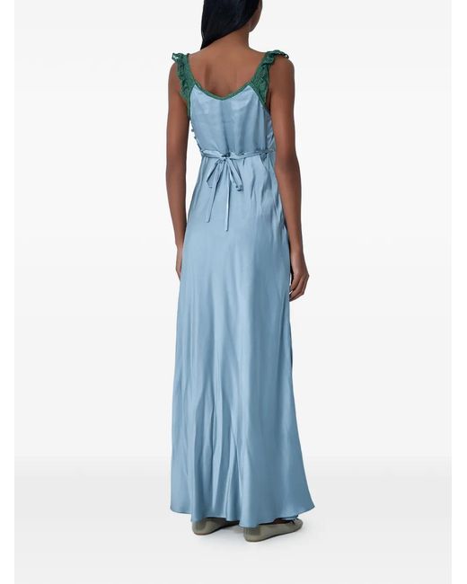 chloe blue dress Chloe Blue Off The Shoulder Dress S main image 1