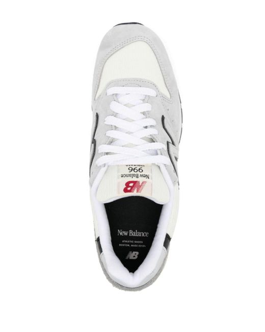 New Balance White Made In Usa 996 Panelled Sneakers