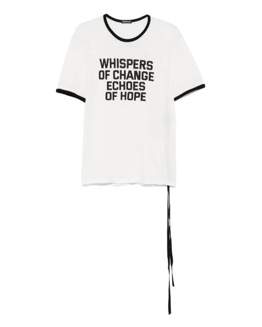 メンズ Ann Demeulemeester Aimar Tシャツ White