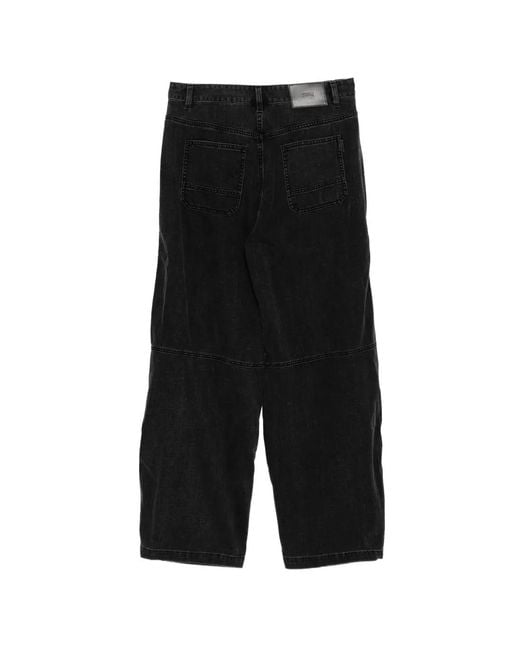 Juun.J Black Logo-Patch Jeans for men