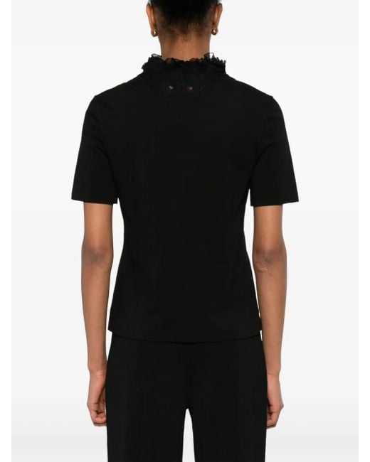 Ermanno Scervino Black T-Shirts And Polos