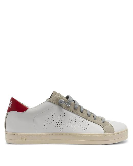 Baskets En Cuir À Détails De Perforations John P448 pour homme en coloris Brown
