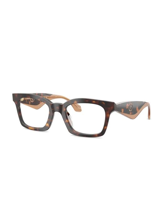 Giorgio Armani Brown Tortoiseshell Square Glasses