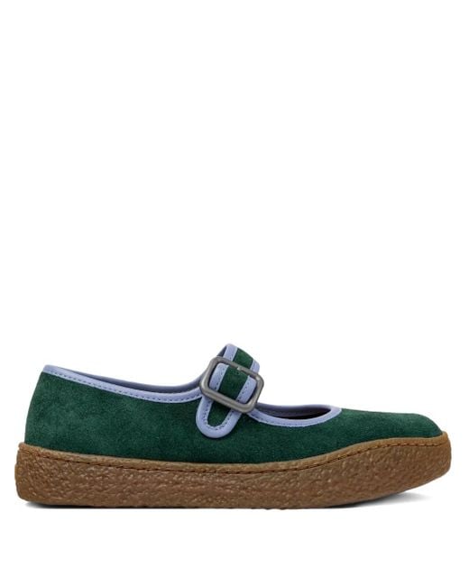 Camper Peu Terreno スエード フラットシューズ Green