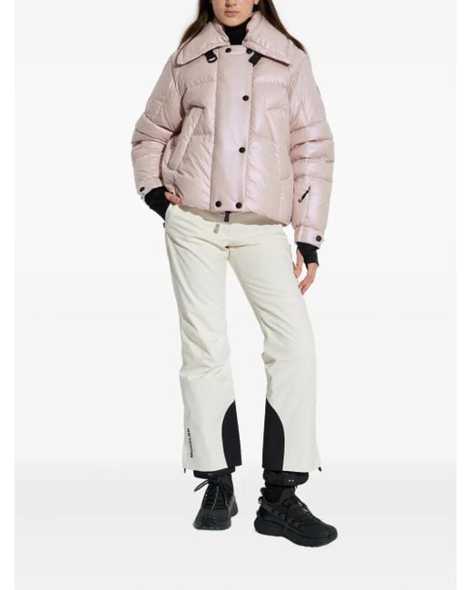 Moncler Pink Jeita Button Down Ski Jacket
