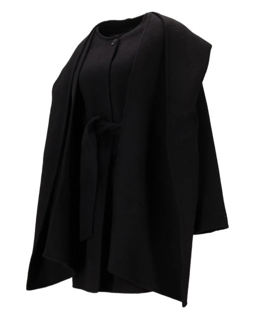 P.A.R.O.S.H. Black Belted Hooded Cape