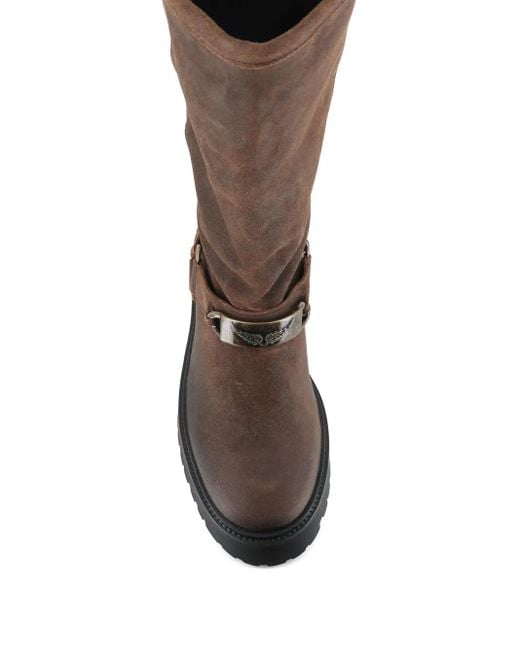 Zadig & Voltaire Brown 50Mm Wing Boots