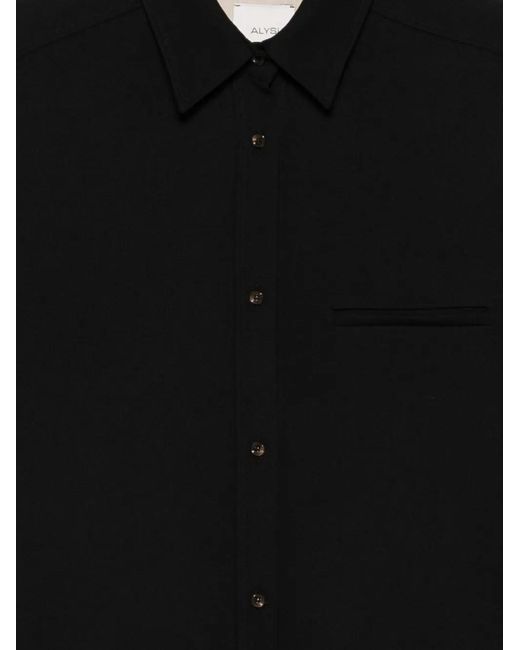 Alysi Black Button-Up Shirt