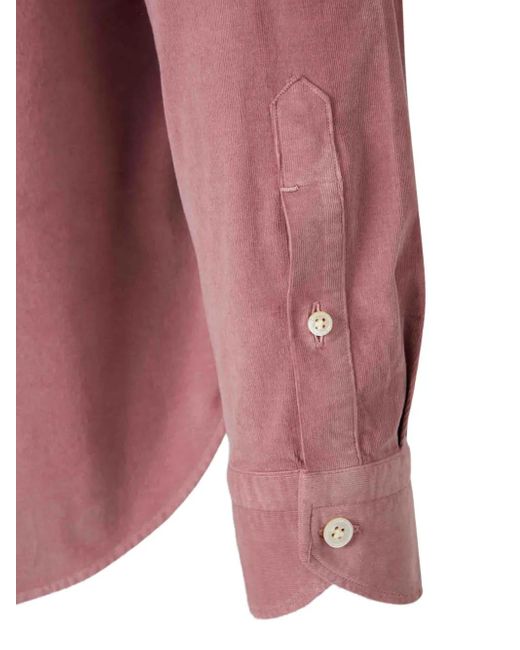 Vincenzo Di Ruggiero Pink Buttoned Shirt for men