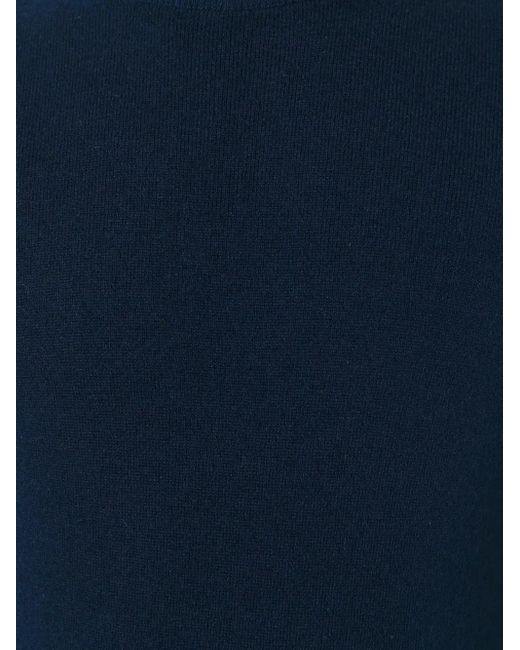 D4.0 Kaschmirpullover mit rundem Ausschnitt in Blue für Herren