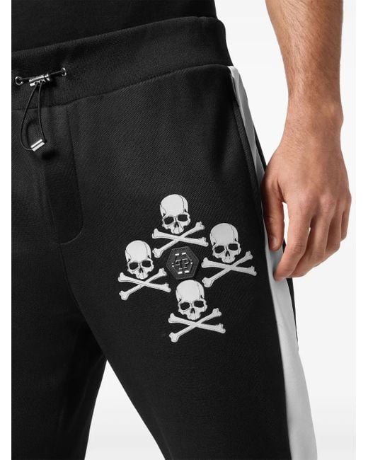 Philipp Plein Skull & Bones Jogginghose in Black für Herren